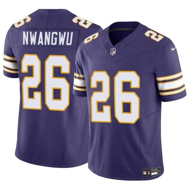 Men & Women & Youth Minnesota Vikings #26 Kene Nwangwu Purple 2023 F.U.S.E. Throwback Vapor Untouchable Limited Stitched Jersey->miami dolphins->NFL Jersey